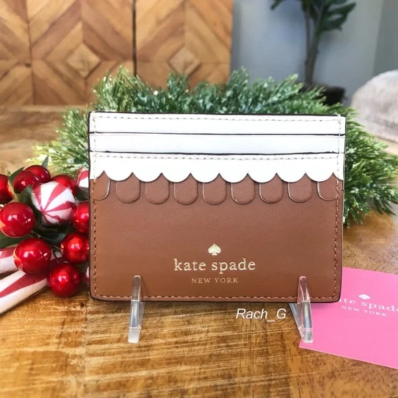 Kate Spade Gingerbread House Card Holder - Picture 2 of 7